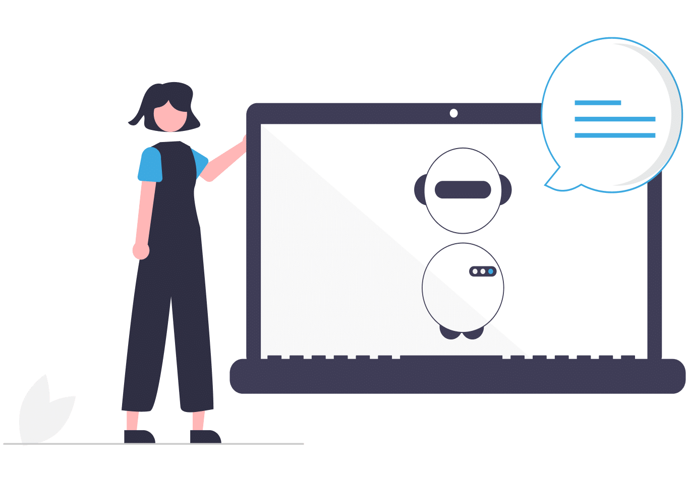 データアナリストの知見を活かしたAIによるレポーティングのイラスト